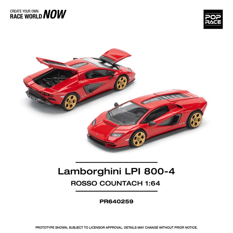 Pop Race Lamborghini LPI 800-4 Rosso Countach Pop Race Lamborghini LPI 800-4 Rosso Countach