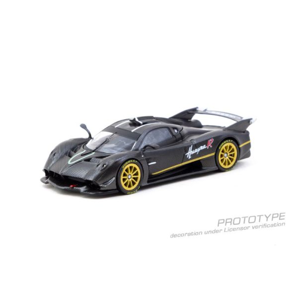 Tarmac Works Pagani Huayra R Matt Black Carbon Fiber - Image 4