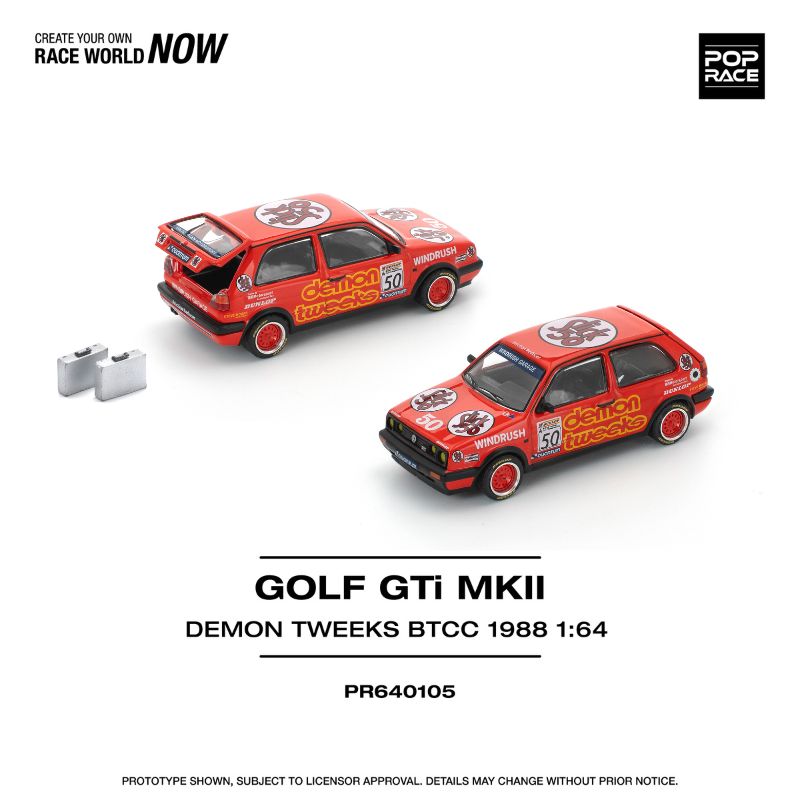 Pop Race Volkswagen Golf GTI MkII Team Demon Tweeks BTCC 1988