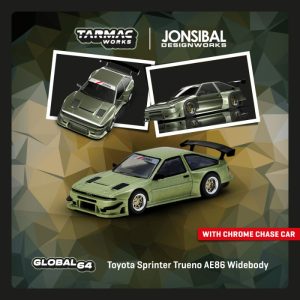 Tarmac Works Toyota Sprinter Trueno AE86 Widebody Green