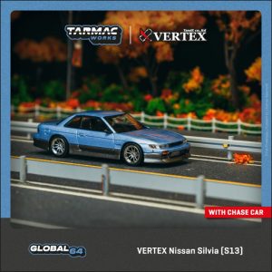 Tarmac Works VERTEX Nissan Silvia (S13) Blue Grey