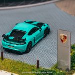 (Pre-Order) Tarmac Works Porsche Cayman GT4RS Mint Green (ETA- Oct2025) - Image 3