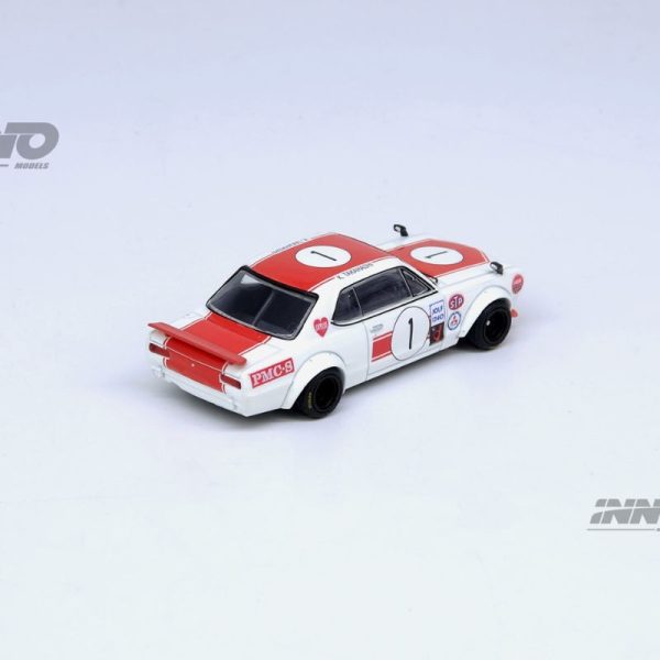 INNO64 Models Nissan Skyline 2000 GT-R KPGC10 #1 Takahashi Kunimitsu Fuji Masters 250Km 1971 - Image 3
