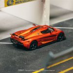 Tarmac Works Koenigsegg Regera Orange Metallic Black Stripes - Image 2