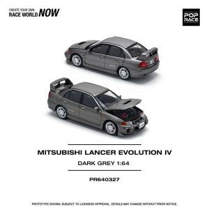 Pop Race Mitsubishi Lancer Evolution IV Dark Grey
