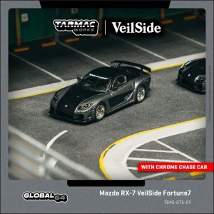Tarmac Works Mazda RX-7 VeilSide Fortune7 Grey metallic Black