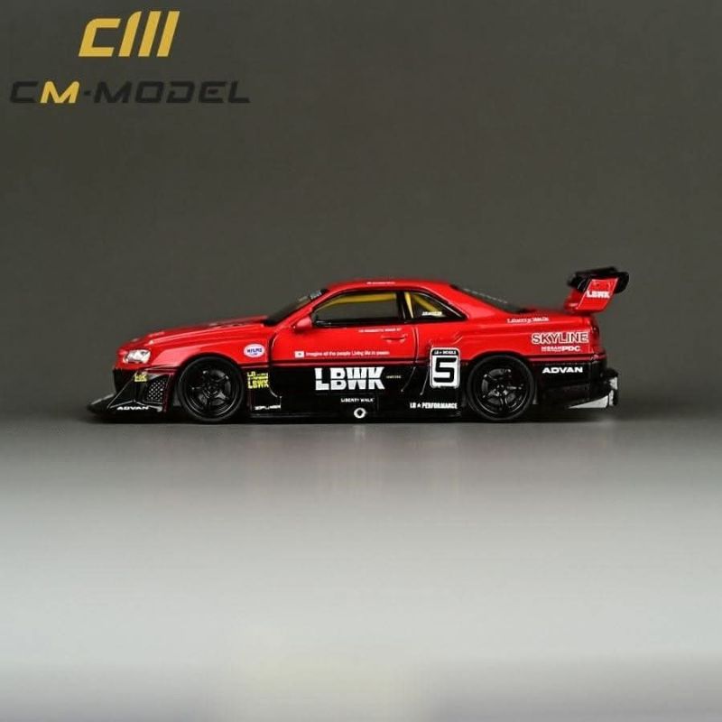 セット1/43 Super Silhouette SKYLINE ER 34 Nissan Skyline LB-ER34 Super Silhouette RHD (Right Hand