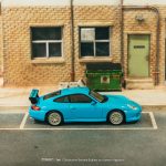 Tarmac Works Porsche 911 GT3 (type 996) Light Blue - Image 3