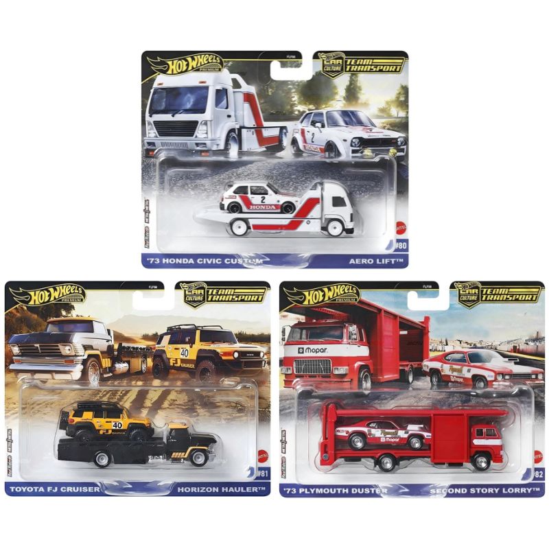 Hot Wheels 2025 Premium Team Transport Mix 3 Set of 3