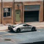 Tarmac Works Koenigsegg Regera Silver Metallic Blue Accents - Image 2