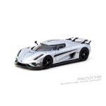 Tarmac Works Koenigsegg Regera Silver Metallic Blue Accents - Image 4
