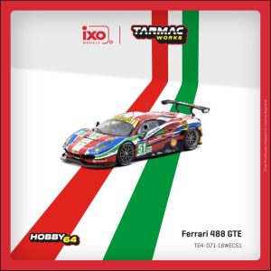 Tarmac Works Ferrari 488 GTE 24h of Le Mans 2016 G. Bruni J. Calado A. Pier Guidi