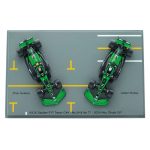 Spark Model KICK Sauber F1 Team C44 #24 & #77 Abu Dhabi GP 2024 Zhou Guanyu and Valtteri Bottas - Image 2