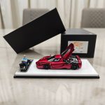 King Model Ferrari Enzo Metallic Red with Figure - Image 17