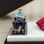 King Model Ferrari Enzo Metallic Red with Figure - Image 2