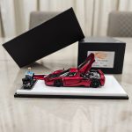 King Model Ferrari Enzo Metallic Red with Figure