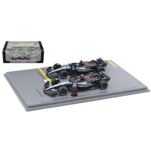 Spark Model Mercedes-AMG PETRONAS No.44 & No.63 Las Vegas GP 2024 Lewis Hamilton and George Russel