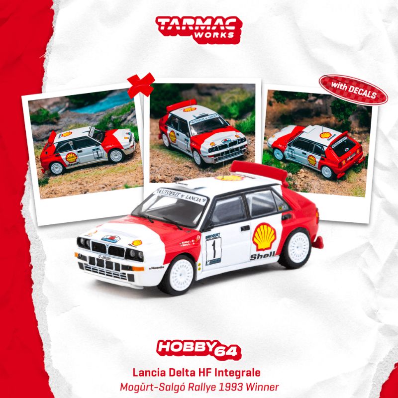 Tarmac Works Lancia Delta HF Integrale Mogurt-Salgo Rallye 1993 Winner