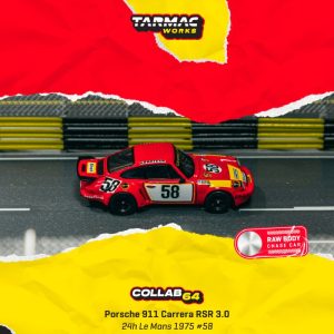 Tarmac Works Porsche 911 Carrera RSR 3.0 24h Le Mans 1975 #58