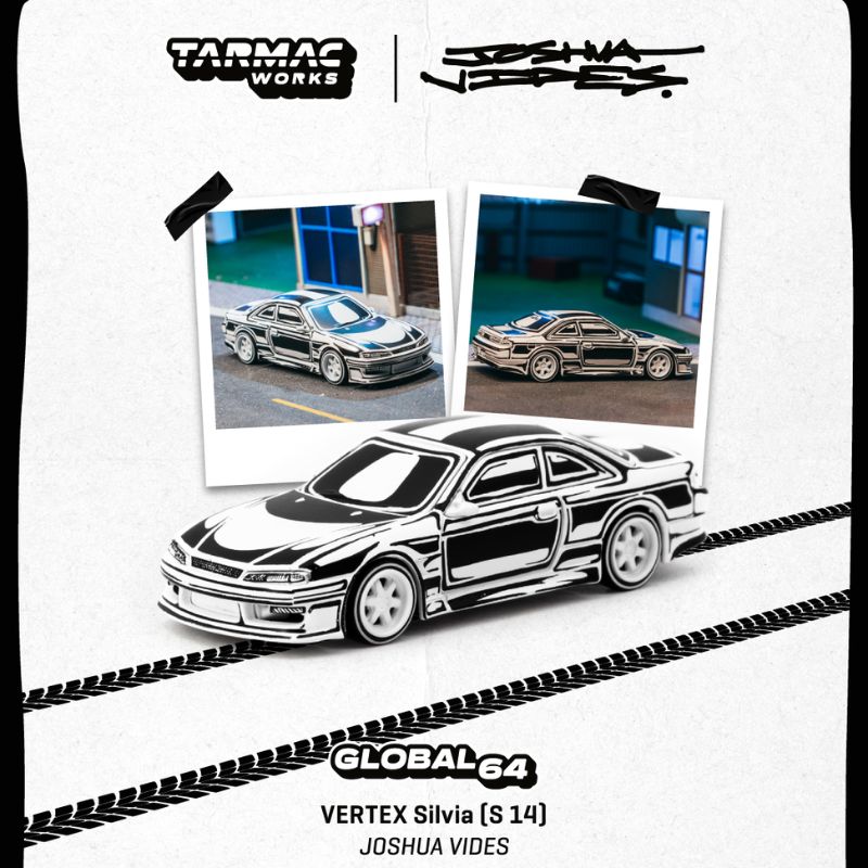 Tarmac Works VERTEX Silvia (S 14) Designed by JOSHUA VIDES