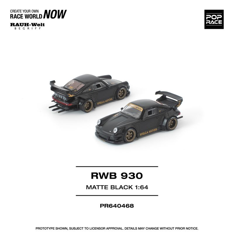 Pop Race RWB 930 Matte Black STELLA ARTOIS