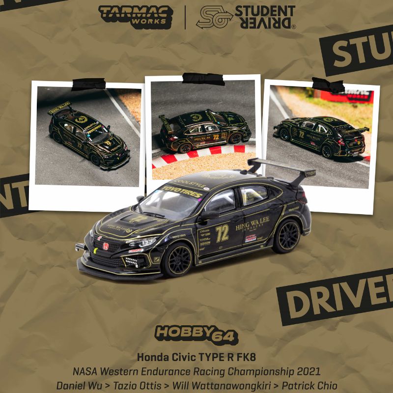 Tarmac Works Honda Civic TYPE R FK8 NASA Western Endurance Racing Championship 2021