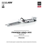 (Pre-Order) Pop Race PANDEM Hino 300 Flatbed Transporter White (Oct2026) - Image 6