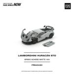 (Pre-Order) Pop Race Lamborghini Huracan STO Grigio Acheso Matte (Oct2026) - Image 2