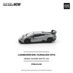 (Pre-Order) Pop Race Lamborghini Huracan STO Grigio Acheso Matte (Oct2026) - Image 3