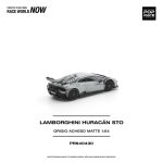 (Pre-Order) Pop Race Lamborghini Huracan STO Grigio Acheso Matte (Oct2026) - Image 4