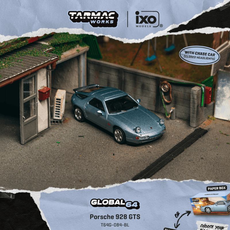 Tarmac Works Porsche 928 GTS Blue Metallic