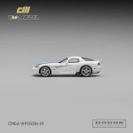 (Pre-Order) CM Model Dodge Viper (ZBI) Stone White with Blue Racing Stripes (Oct2026) - Image 4