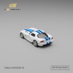 (Pre-Order) CM Model Dodge Viper (ZBI) Stone White with Blue Racing Stripes (Oct2026) - Image 6
