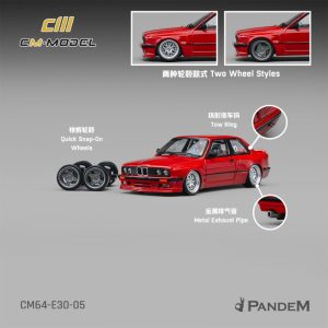 CM Model BMW Pandem M3E30 Bright Red