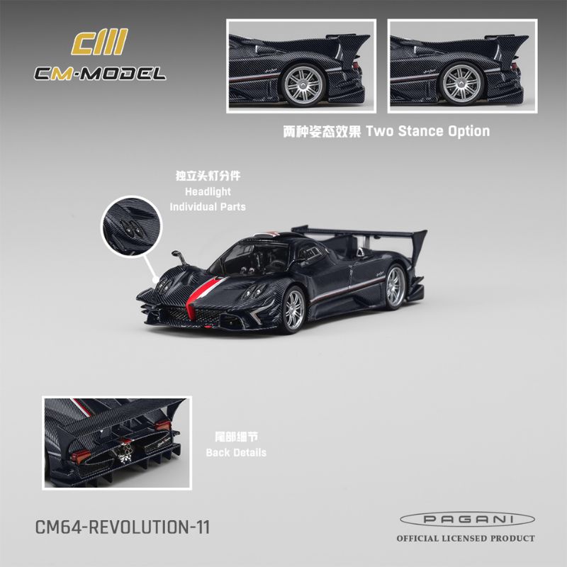 CM Model Pagani Zonda Revolucion Navy Carbon
