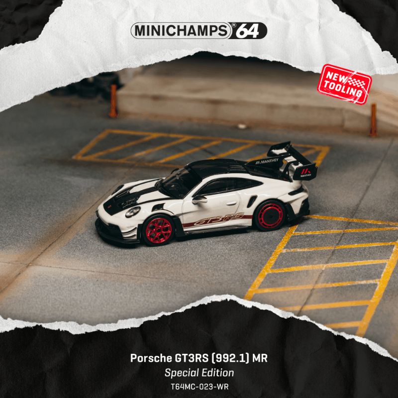 Tarmac Works Porsche GT3RS (992.1) MR White Red Tarmac Works Porsche GT3RS (992.1) MR White Red
