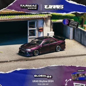 Tarmac Works URAS Skyline ER34 Midnight Purple