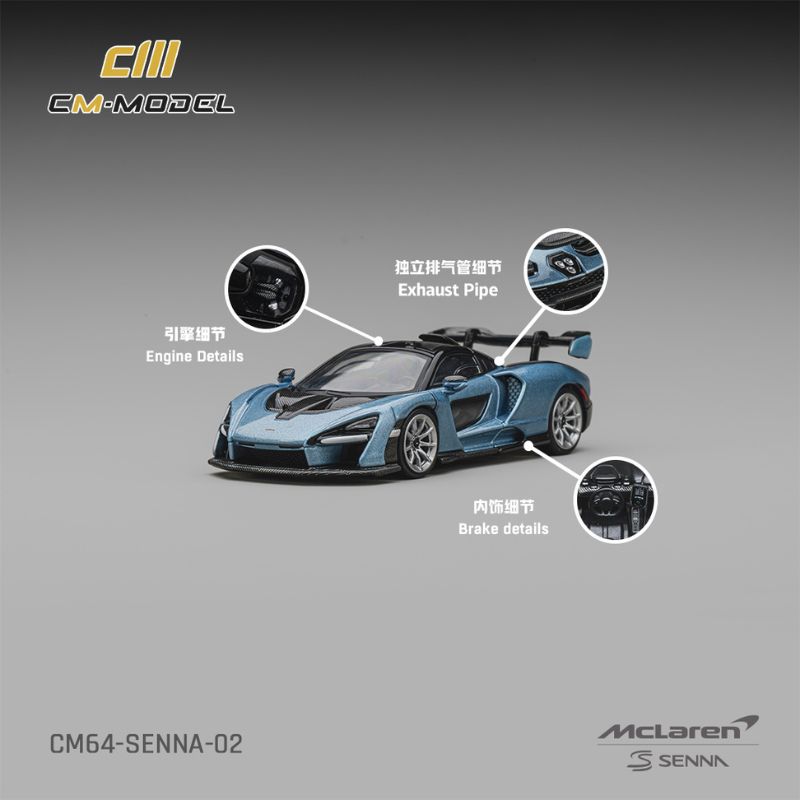 CM Model Mclaren Senna Ice blue