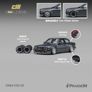 CM Model Pandem M3E30 Metallic gunmetal gray