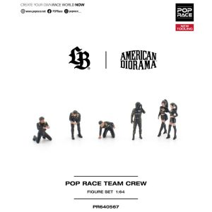 Pop Race Team Crew Figure Set (6 Figures)
