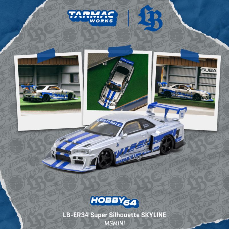 Tarmac Works LB-ER34 Super Silhouette SKYLINE MGMINI