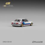 CM Model Pandem BMW M3 E30 Alpine White with M Tri-Stripes - Image 3