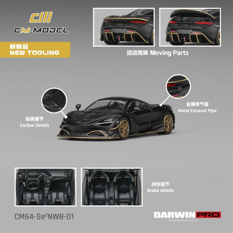 CM Model DarwinPRO 720SE2 NWB Matt Black