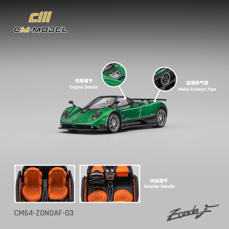 CM Model Pagani Zonda F Metallic Emerald Green CM Model Pagani Zonda F Metallic Emerald Green