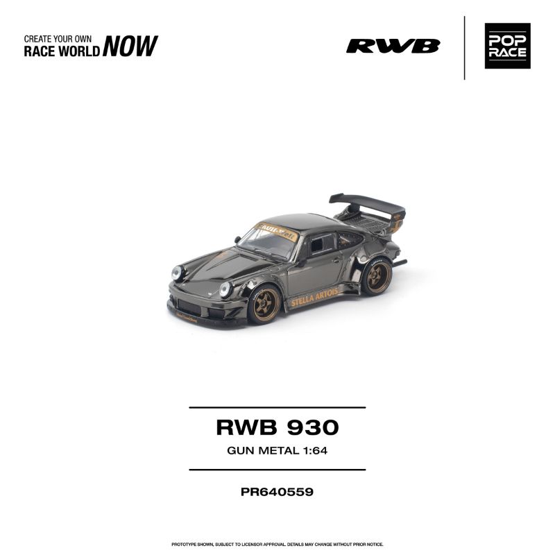 Pop Race RWB 930 Gun Metal