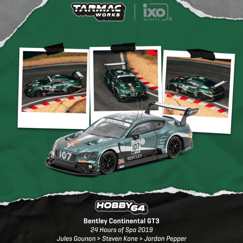 Tarmac Works Bentley Continental GT3 24 Hours of Spa 2019
