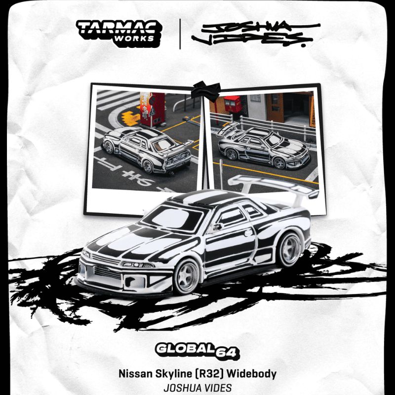 Tarmac Works Nissan Skyline (R32) Widebody Designed by JOSHUA VIDES